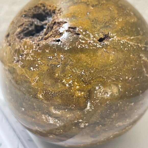 Medium Ocean Jasper Sphere - Picture 12 of 12